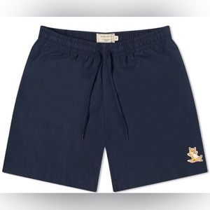 Maison Kitsune Chillax Fox Swim Short Men’s Size M Dark Navy